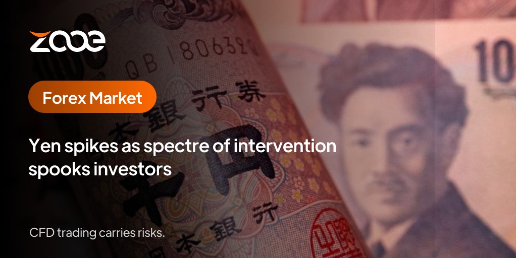 Yen spikes as spectre of intervention spooks investors