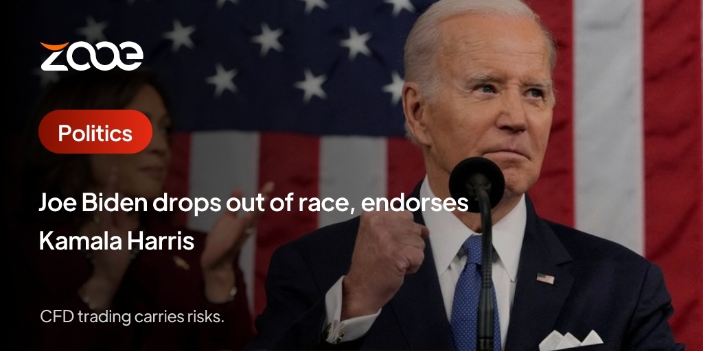 Joe Biden drops out of race, endorses Kamala Harris